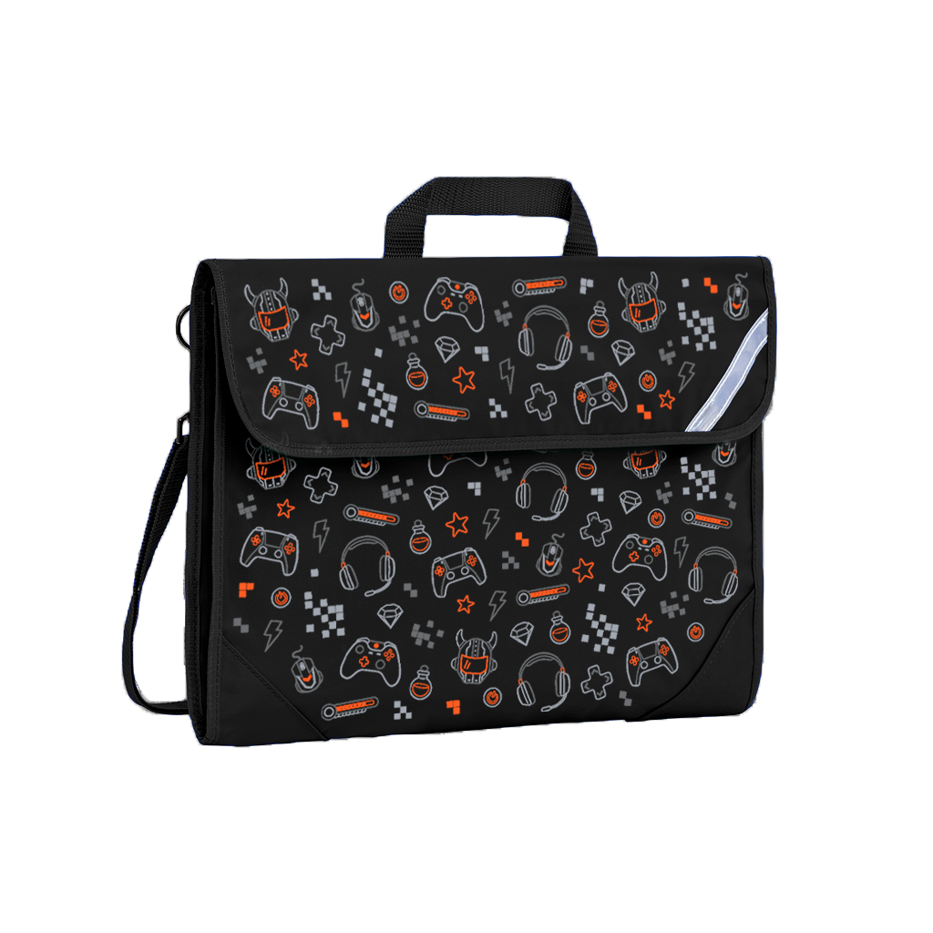 Gamer Boy Safety Library Backpack - Durable School Bookbag for Kids & Teens - Perfect for School, Travel, and Gaming Accessories Storage