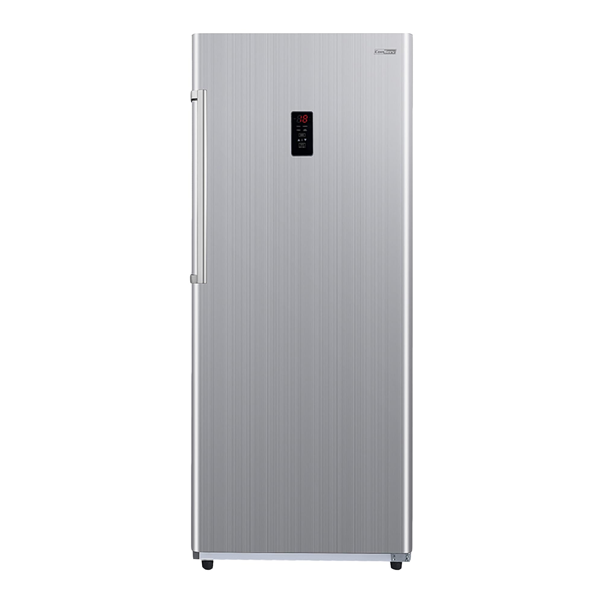 14 cu.ft. Upright Freezer with Convertible Refrigerator Function - Energy Star Rated, Garage Ready, Reversible Door, 110V Stainless Steel - Perfect for Home, Basement, and Garage Storage