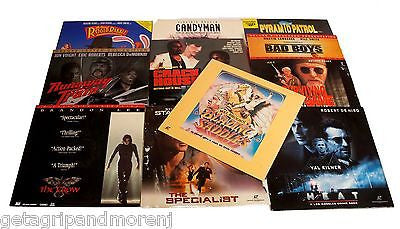 10 Rare Laserdiscs Collection - Includes Roger Rabbit & Pyramid Patrol - Perfect for Movie Collectors & Retro Entertainment
