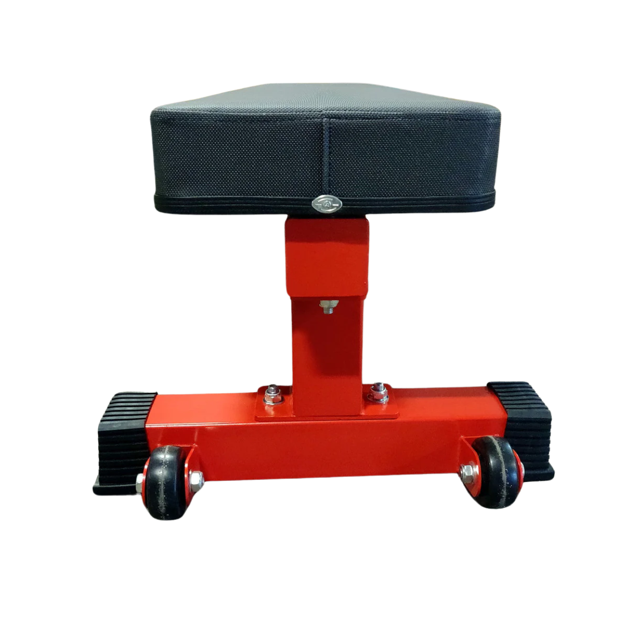 LETHAL FITNESS Adjustable Flat Bench with Wheels - Heavy Duty Commercial Grade Weight Bench for Home Gym & Professional Training