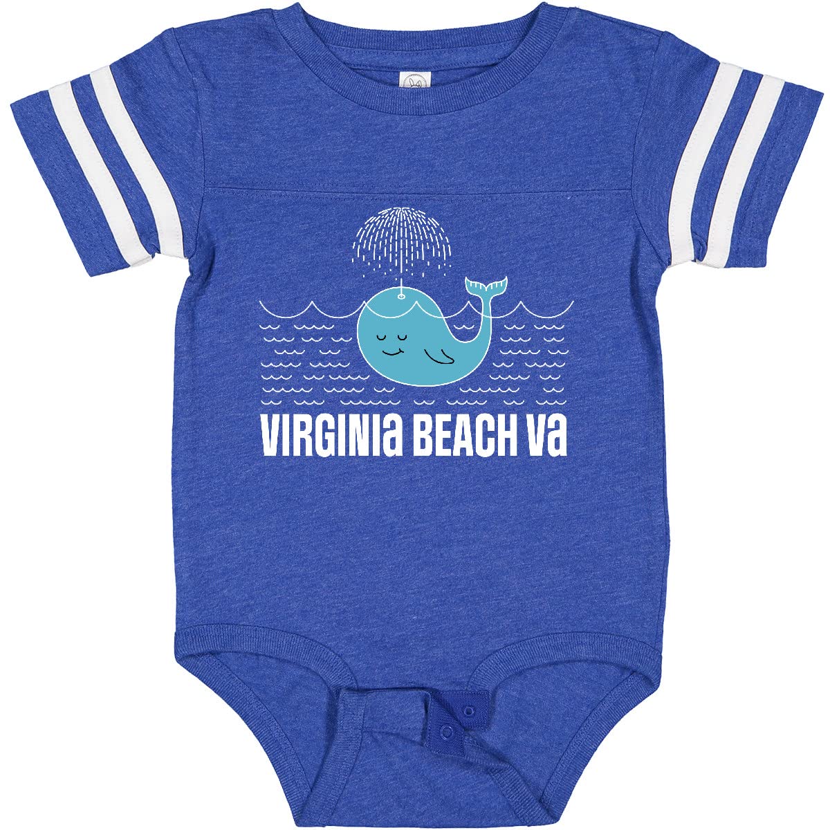 Inktastic Virginia Beach VA Cute Vacation Gift Baby Bodysuit - Soft Cotton Onesie for Infants, Perfect Beach Souvenir & Travel Outfit for Newborns