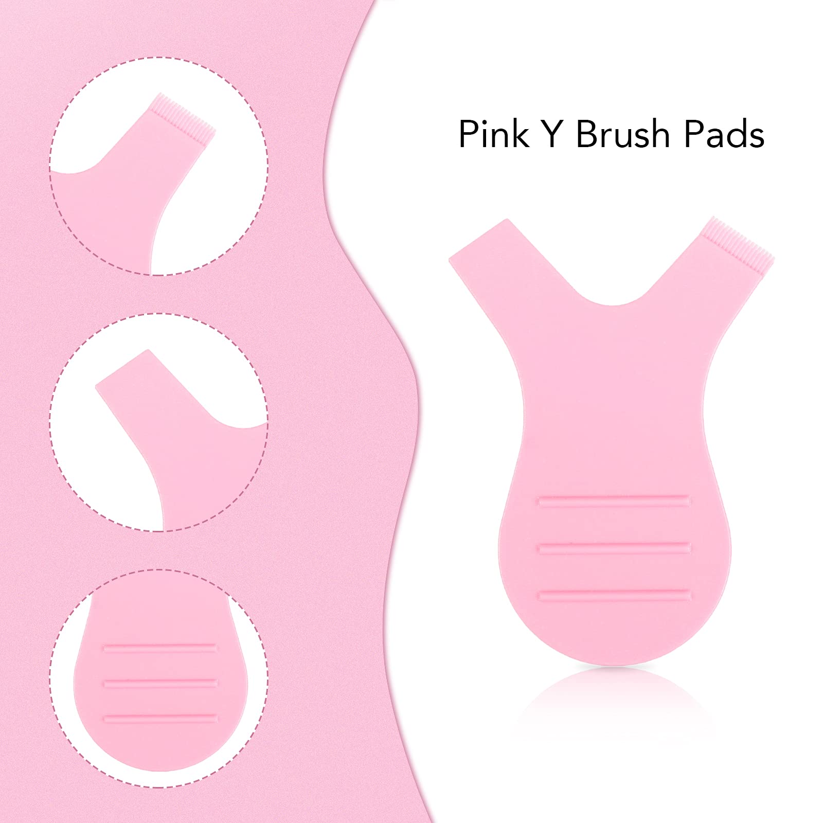 **Professional Lash Lift Kit - 5Pcs Reusable Pink Y Brush Comb for Eyelash Perming & Styling | Premium PU Storage Case | Salon & Home Use**    *(Optimized for Google SEO, includes usage scenarios: salon & home use)*