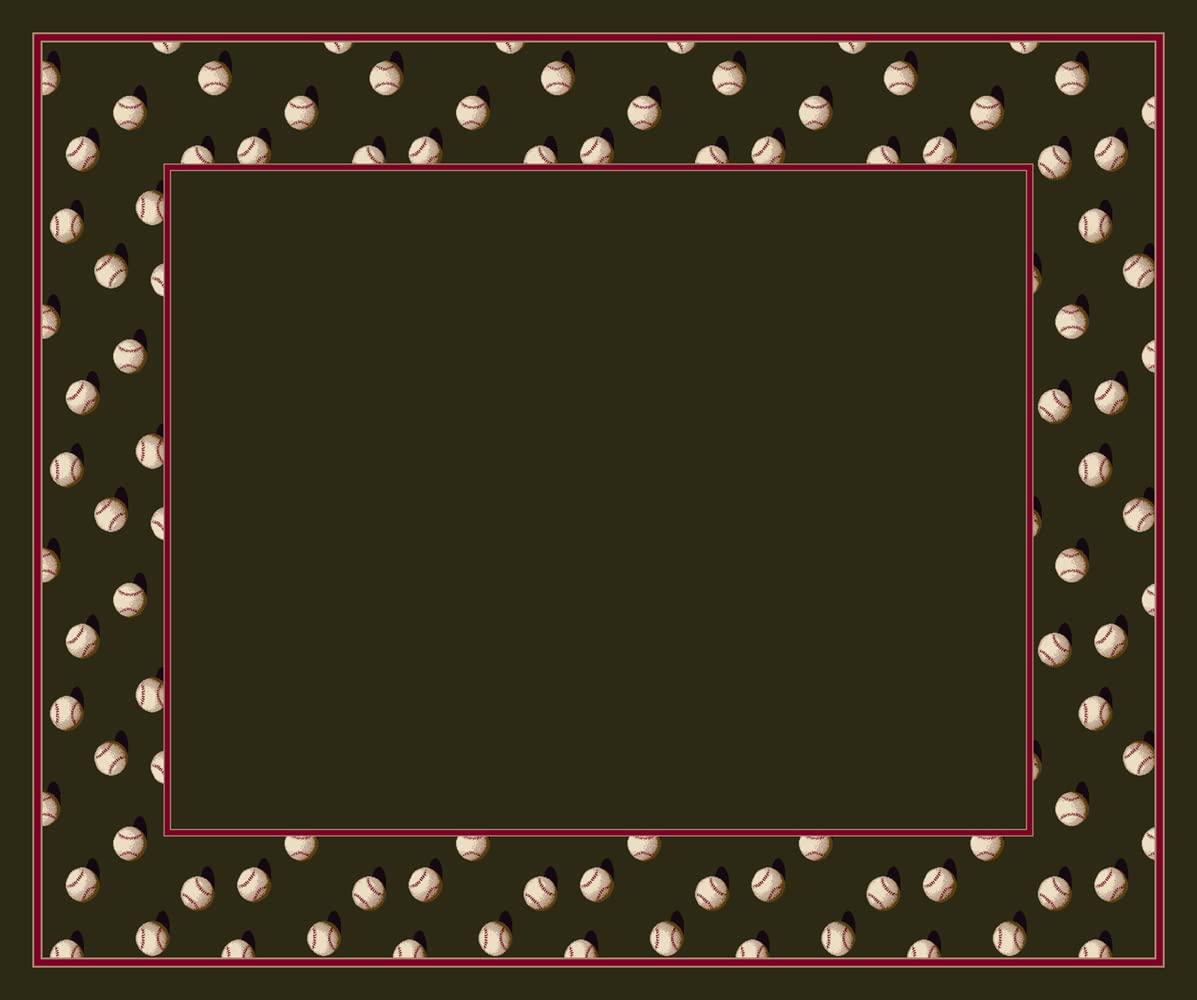 Design Center Slider Olive Novelty Rug - Runner Size 2'4