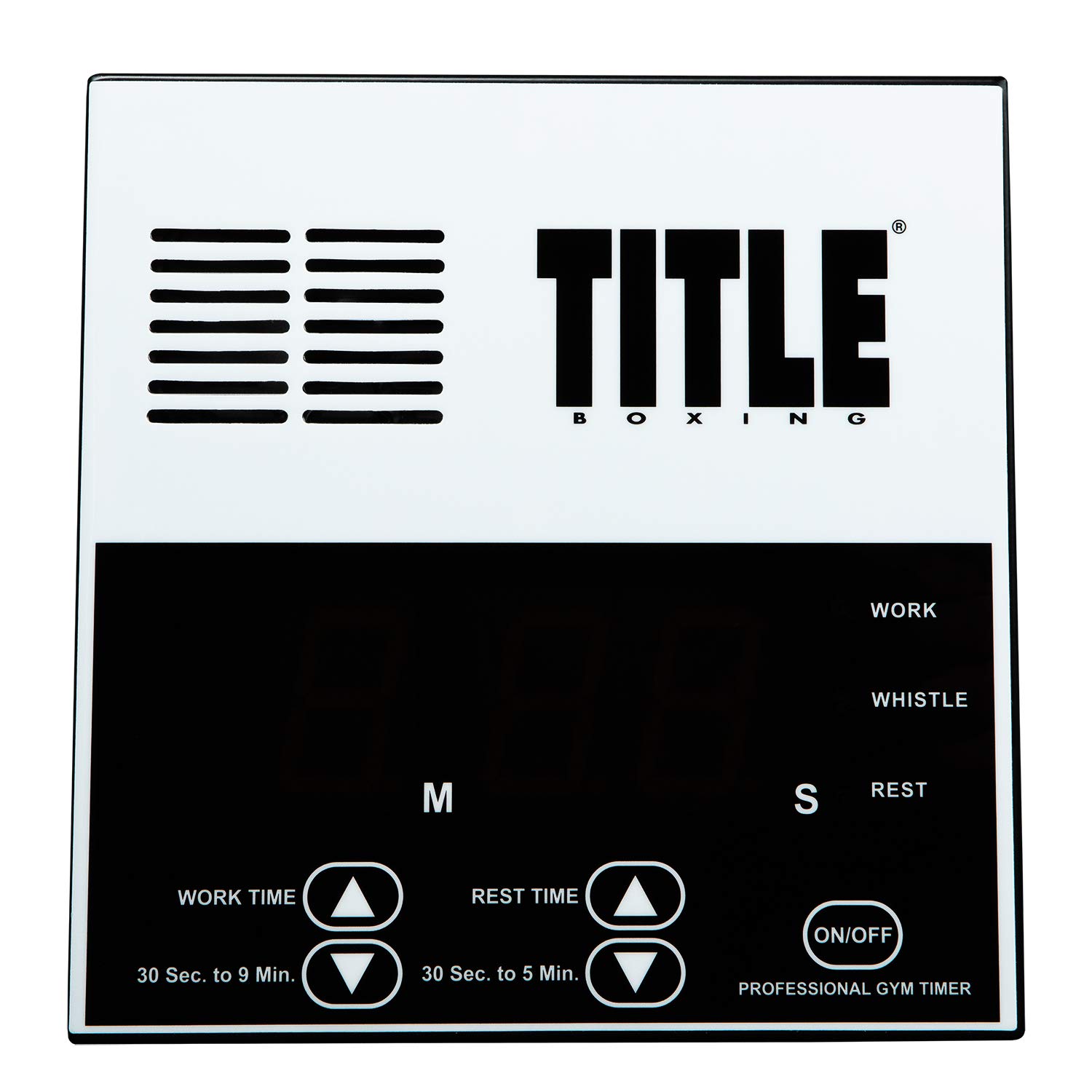 Title Pro Digital Gym Timer - Countdown Stopwatch for Workouts, HIIT, CrossFit & Training - LCD Display with Loud Alarm & Magnetic Back