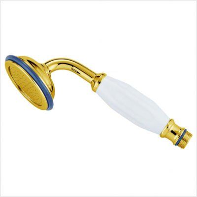 Premium Decorative Diverter Hand Shower in Polished Brass Finish - Perfect for Bathroom Renovation & Spa-Like Shower Experience