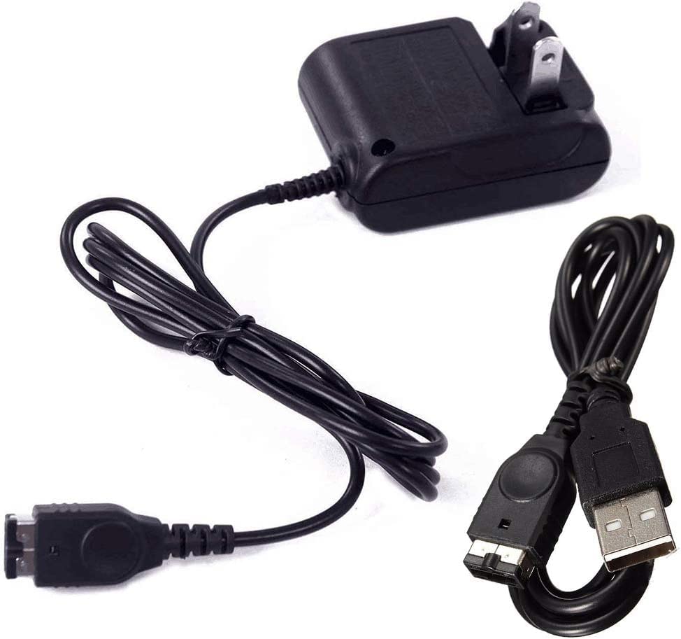 Original Game Boy Advance SP Charger Kit - AC Adapter & USB Charging Cable for GBA SP & Nintendo DS | Portable Gaming Power Solution for Home & Travel