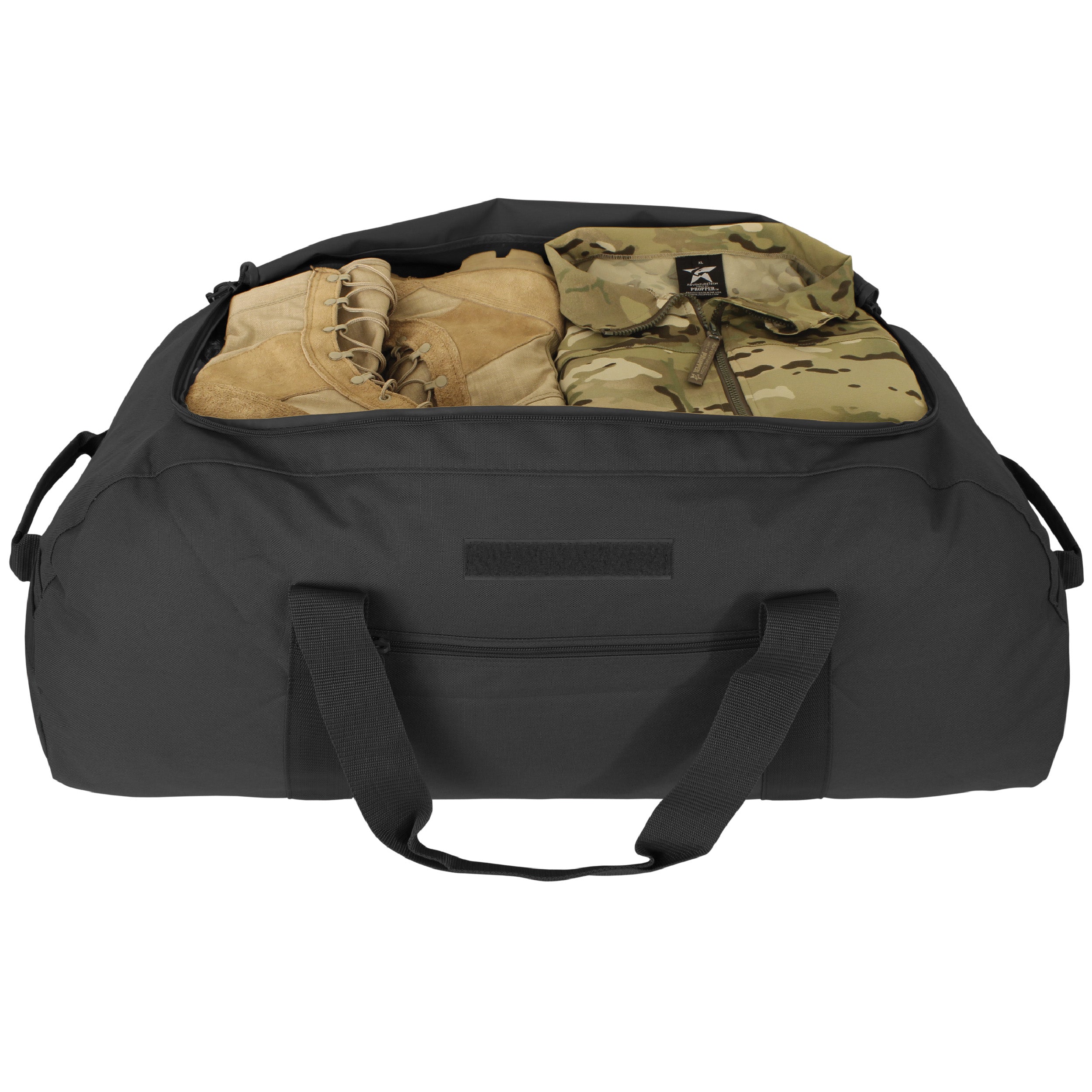 Large Duffle Backpack for Travel & Gym - Black TAA Compliant Carry-On Bag - Perfect for Weekend Trips, Sports Gear & Outdoor Adventures