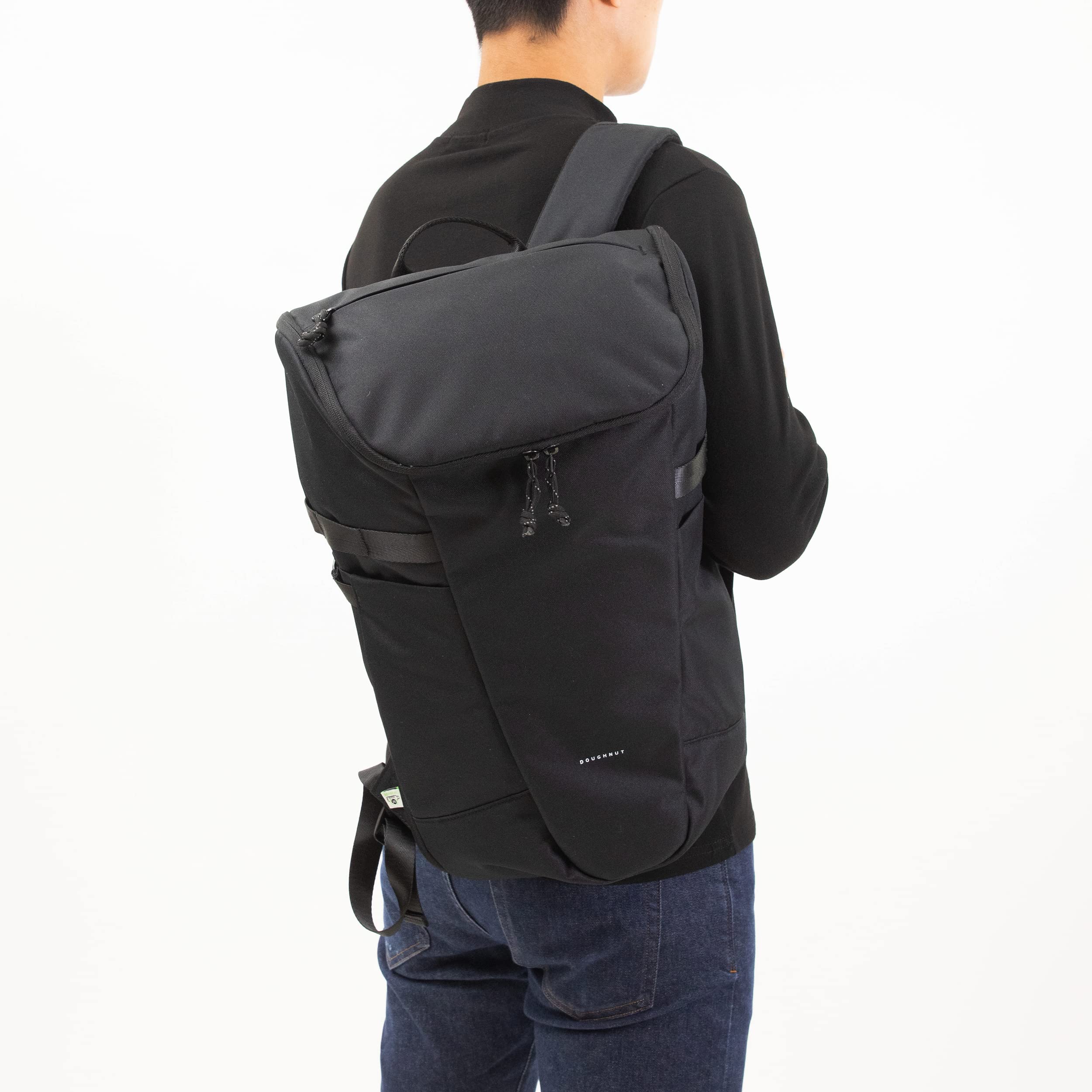 **Doughnut Nomad Series Pathfinder 25L 2-in-1 Camping Chair & Backpack - Lightweight Hiking Daypack for Outdoor Adventures, Travel & Daily Use (Black)**    **Usage Scenarios:** Perfect for camping, hiking, travel, festivals, commuting, and everyday carry.