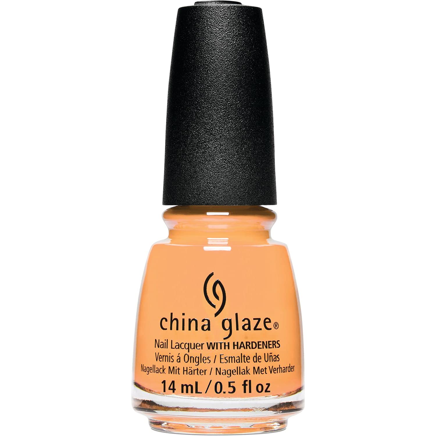China Glaze Nail Lacquer - Tangerine Heat Orange Nail Polish, 0.5 fl oz, Long-Lasting & Chip-Resistant - Perfect for Summer Nails, Pedicures & Salon-Quality Manicures at Home