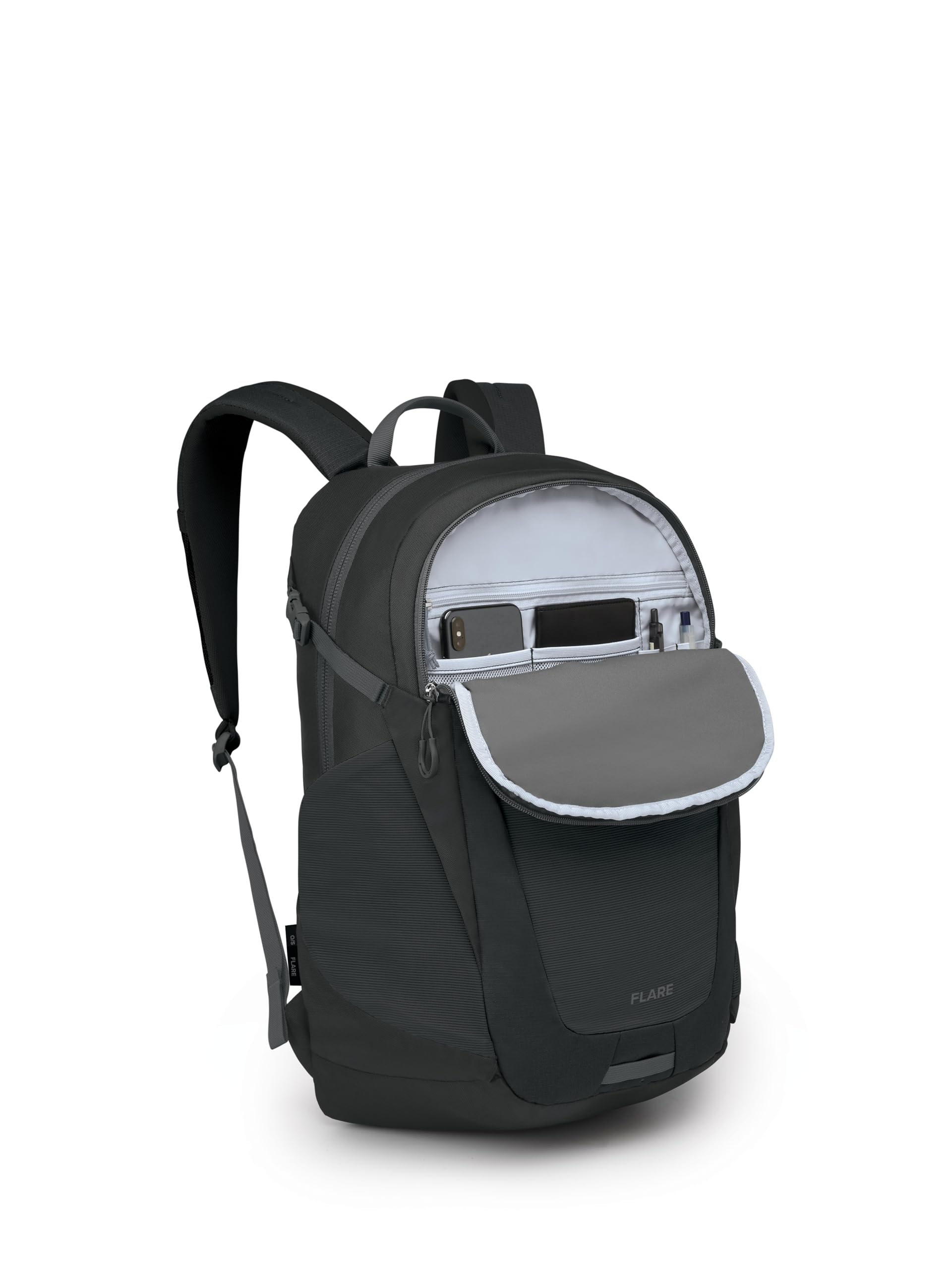 Osprey Flare Laptop Backpack - Water-Resistant 15.6 Inch Laptop Bag with USB Charging Port & Organizer for Work, Travel & Commuting