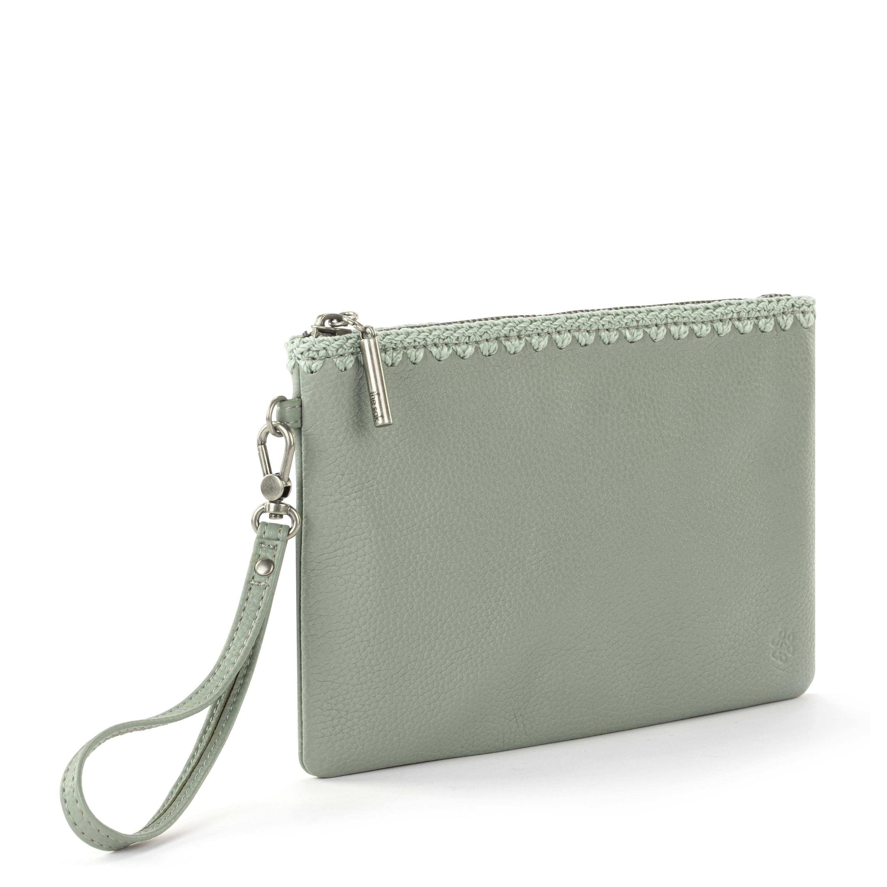 Vita Leather Wristlet in Meadow Green - Stylish & Compact Wallet for Women - Perfect for Everyday Use, Travel, and Night Out