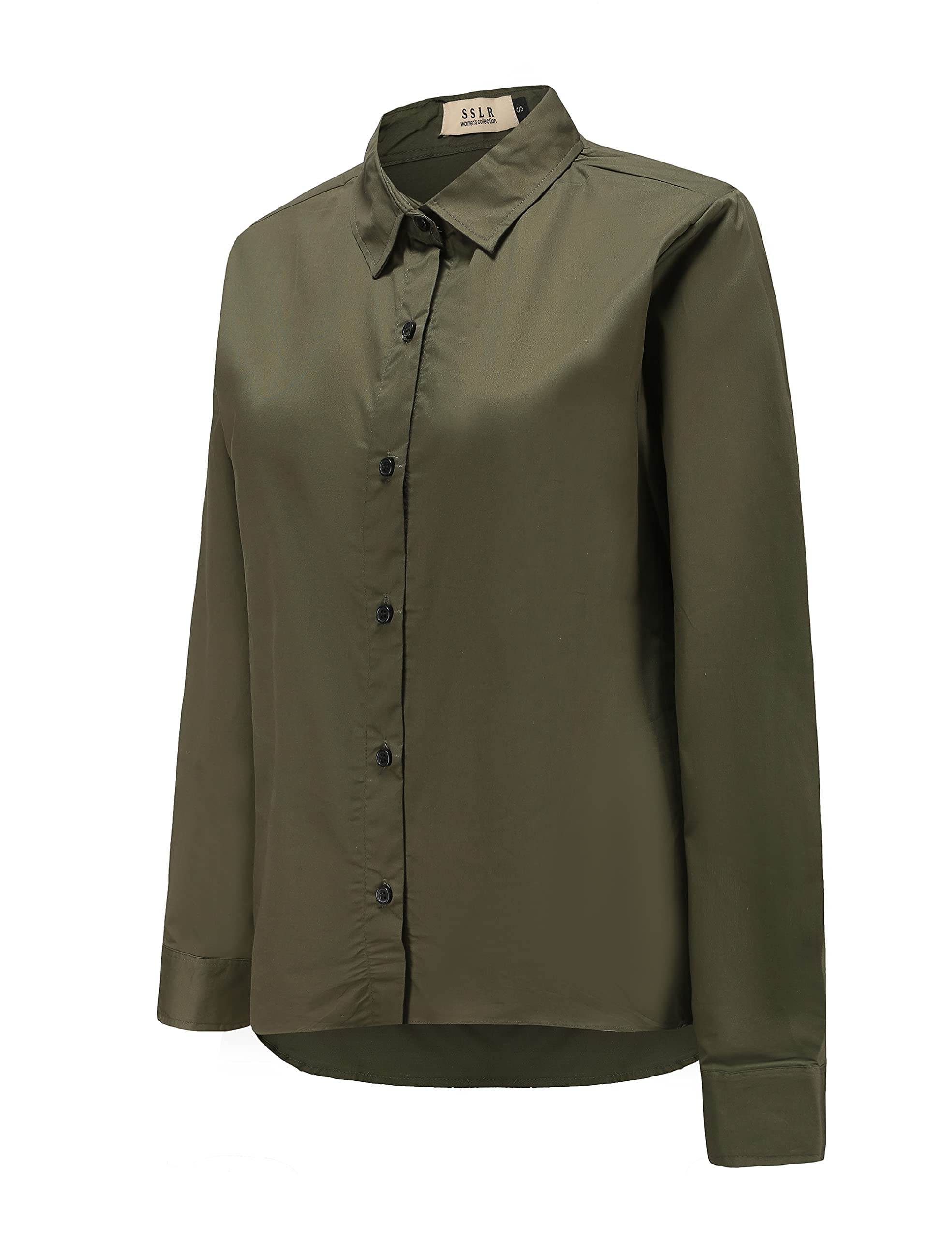 Oversized Button Down Shirts for Women - Long Sleeve Casual Dress Shirts with High Low Hem | Perfect for Work, Office, Date Night & Everyday Wear