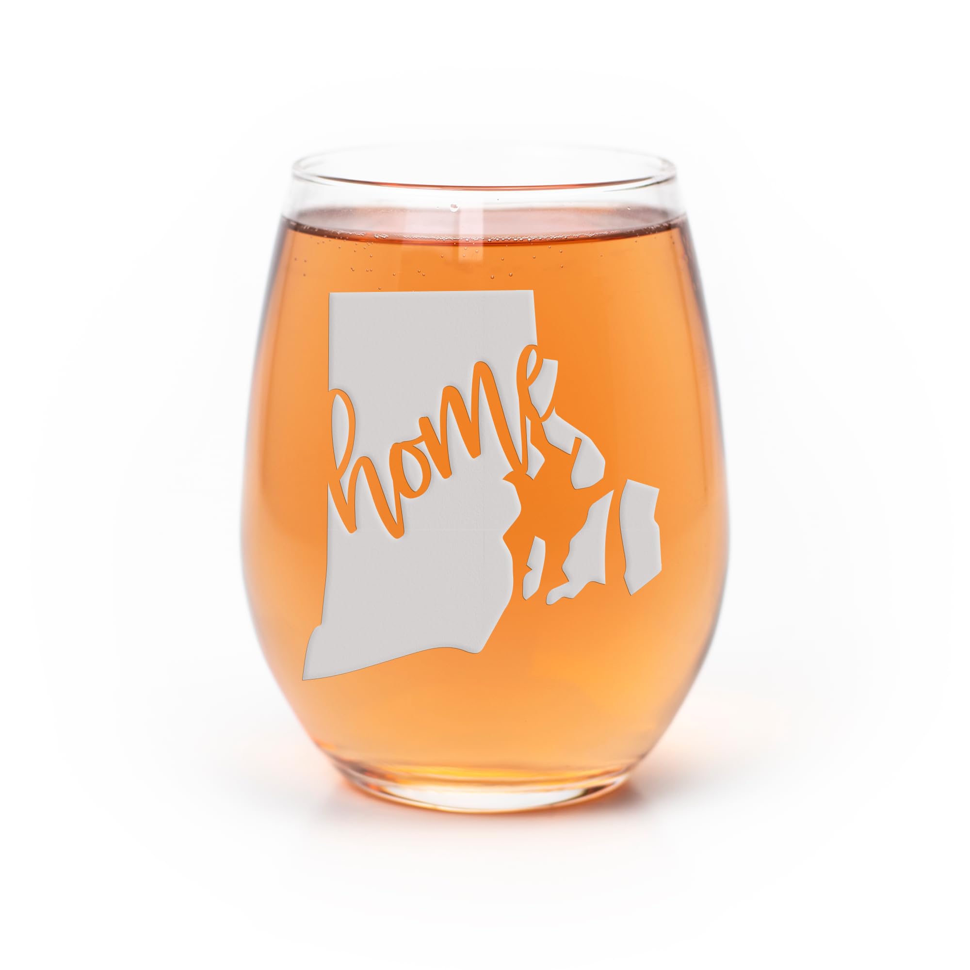 Rhode Island State Stemless Wine Glass - Perfect RI Gift for Wine Lovers, Unique Rhode Island Souvenir & Fan Merchandise | Great for Home Decor, Parties & Local Pride Gifting
