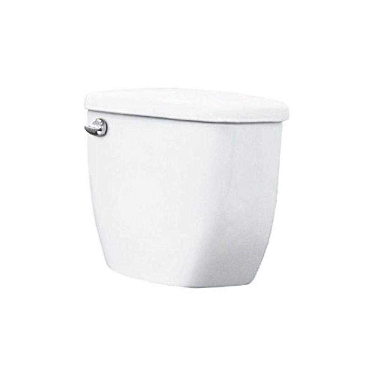 Transolid TT-1470-01 McKinley White Vitreous China Toilet Tank with Left-Hand Trip Lever - Perfect for Bathroom Renovations and Modern Home Upgrades