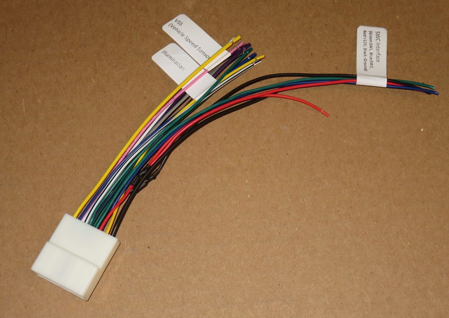 20-Pin Car Stereo Wiring Harness Compatible with Subaru & Nissan Vehicles - Includes Steering Wheel Control Wires - Perfect for Aftermarket Radio Installation & Car Audio Upgrades