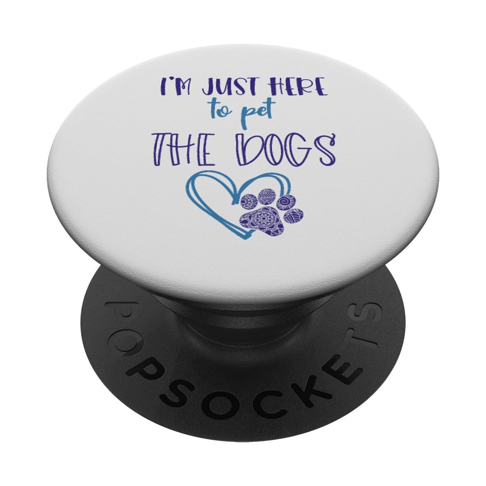 Funny Dog Lover PopSockets for Women - Adhesive PopGrip Phone Grip & Stand | Perfect Gift for Dog Lovers, Girls Who Love Pets, and Everyday Phone Use