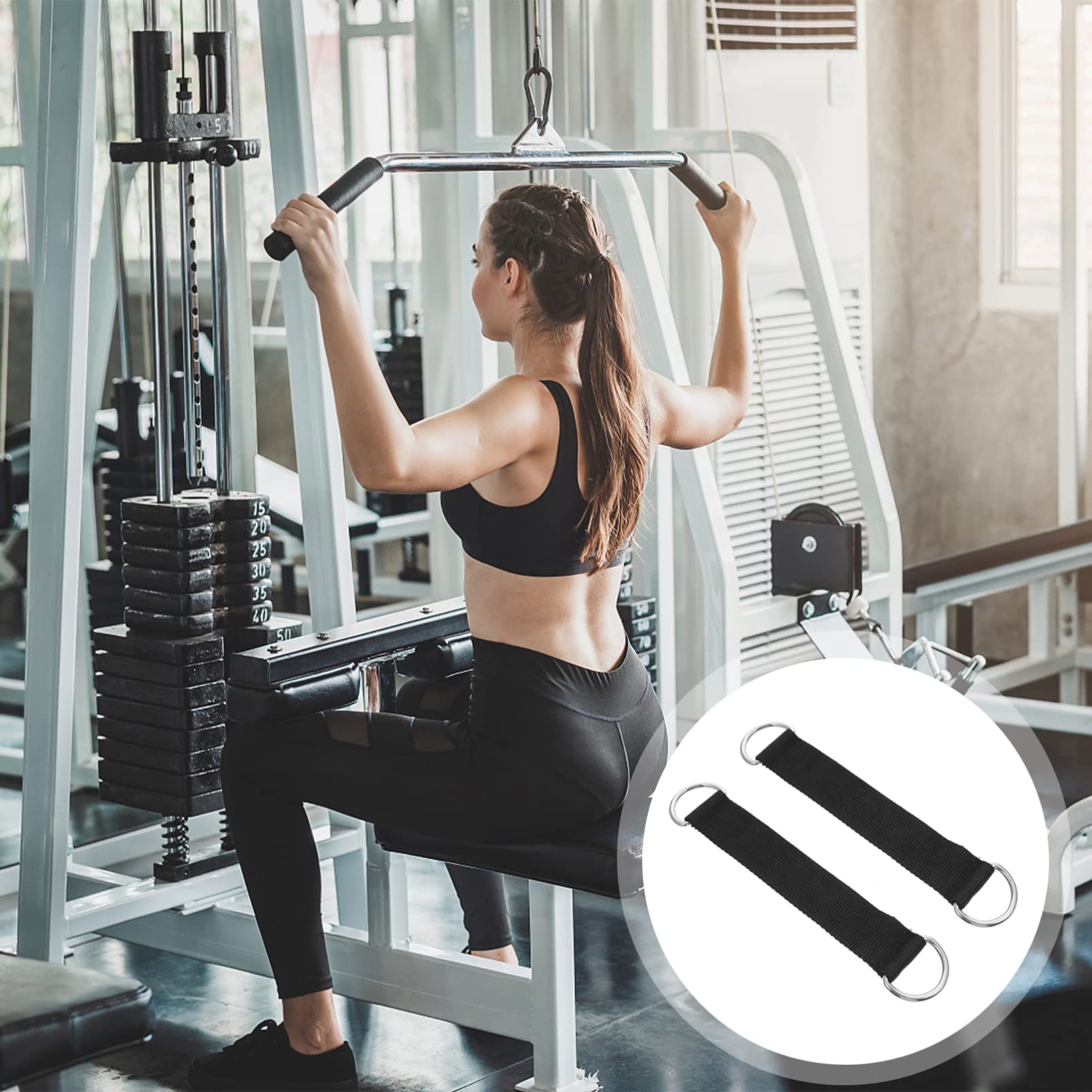 BESPORTBLE 2-Pack Adjustable Pulley Straps for Clothes Hanging, Fitness Training & Outdoor Activities - Heavy Duty Polyester Hanging Ropes with Pulleys for Camping, Baby Resistance Bands & Home Gym Accessories