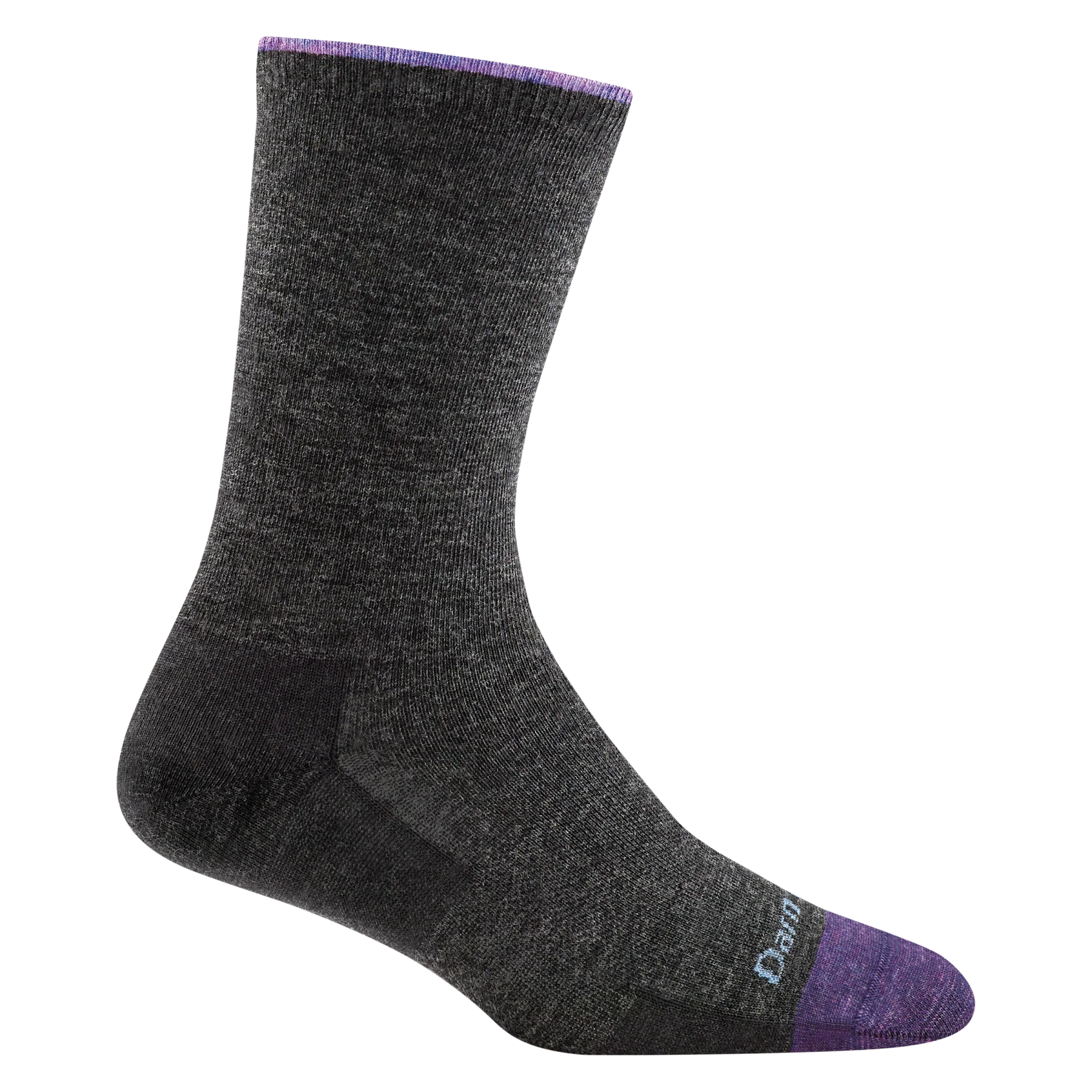 DARN TOUGH Women's Solid Basic Crew Lightweight Lifestyle Socks - All-Day Comfort for Hiking, Running & Everyday Wear