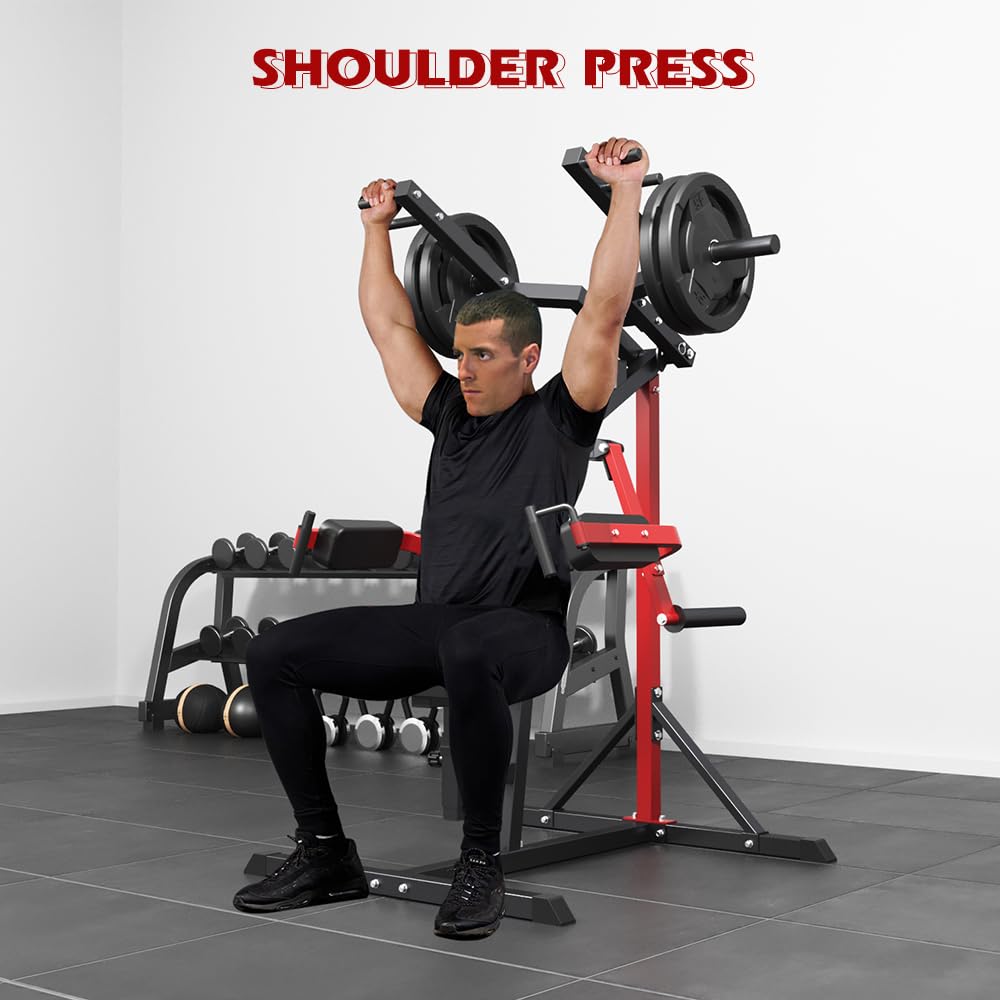 Plate-Loaded Shoulder Press Machine - Deltoid & Upper Body Strength Trainer for Chest, Back, Shoulders & Pecs | Home Gym & Commercial Fitness Equipment