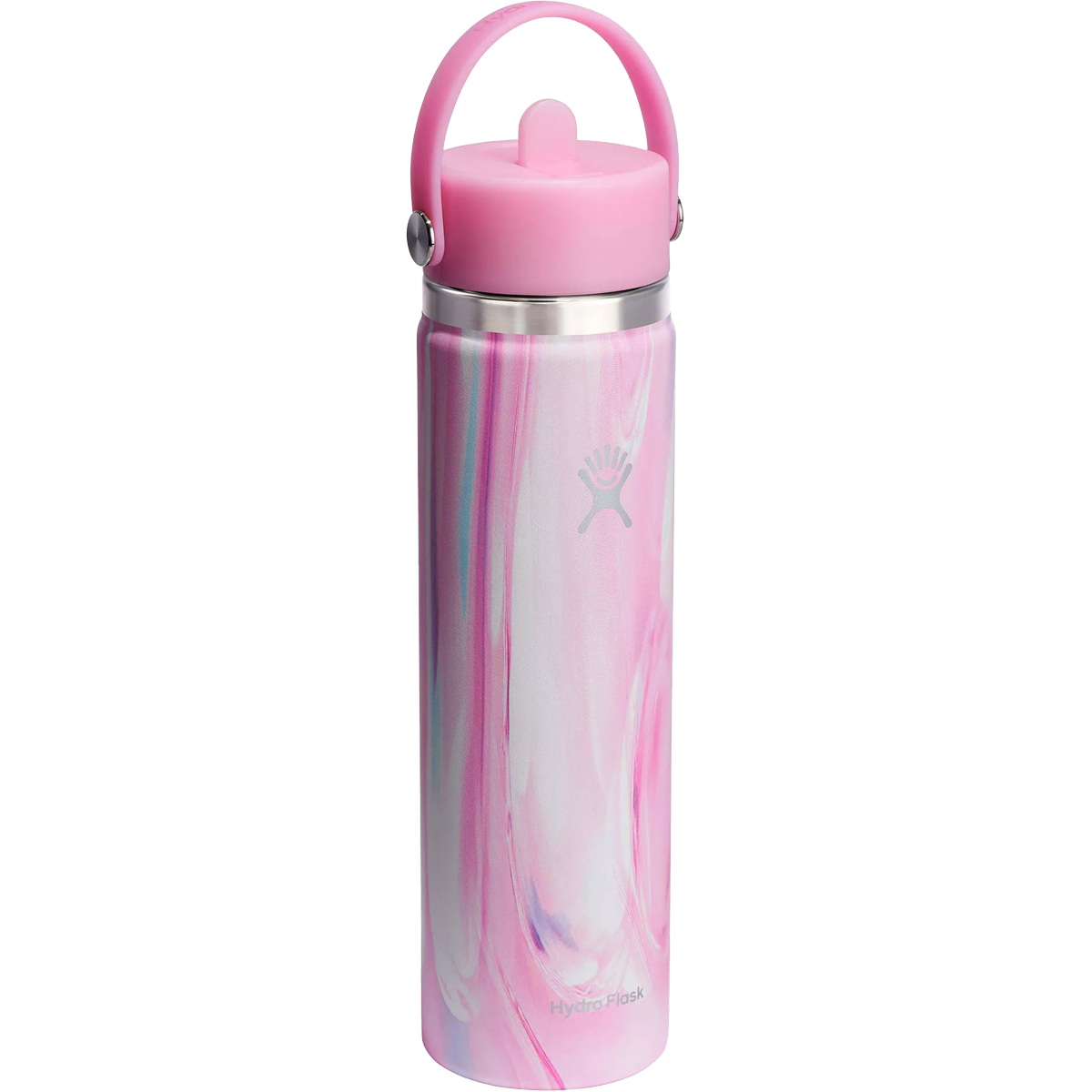 24 oz Wide Mouth Water Bottle with Flex Straw Cap - Leak Proof & BPA Free - Ideal for Gym, Hiking & Outdoor Activities