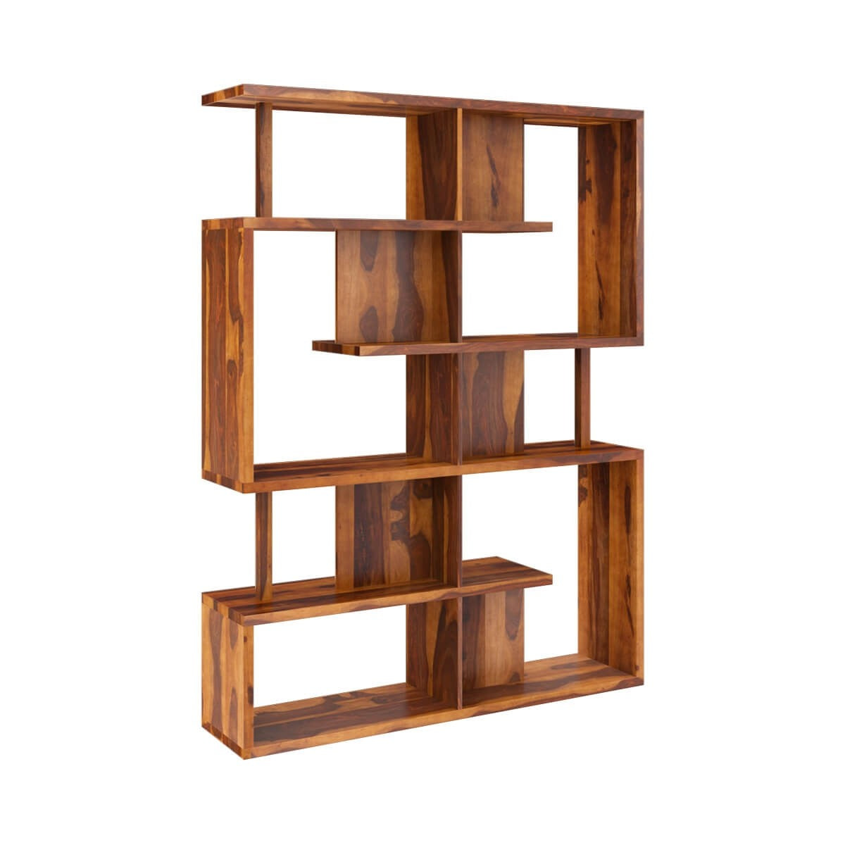 Modern Geometric Bookcase - Stylish Storage Shelf for Home, Office & Living Room - Perfect for Books, Decor & Organizing Spaces