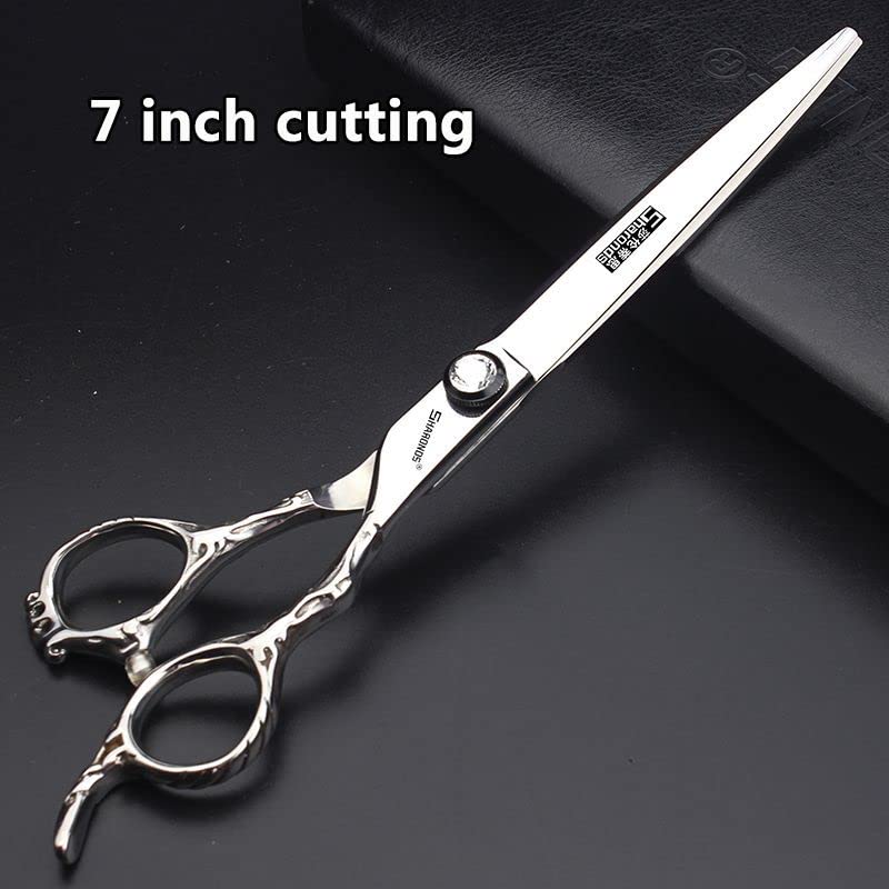 7 Inch Professional Hair Scissors Set - Japanese Stainless Steel Hairdressing Shears for Barbers & Stylists (3-Piece) - Perfect for Salon, Home Haircuts & Precision Trimming