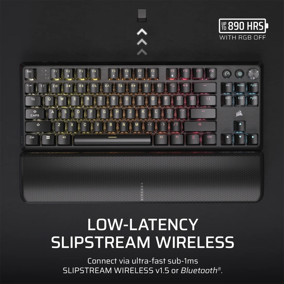 Corsair K70 Core TKL Wireless Mechanical Gaming Keyboard with MLX Linear Switches - Perfect for Esports, Streaming & Office Work