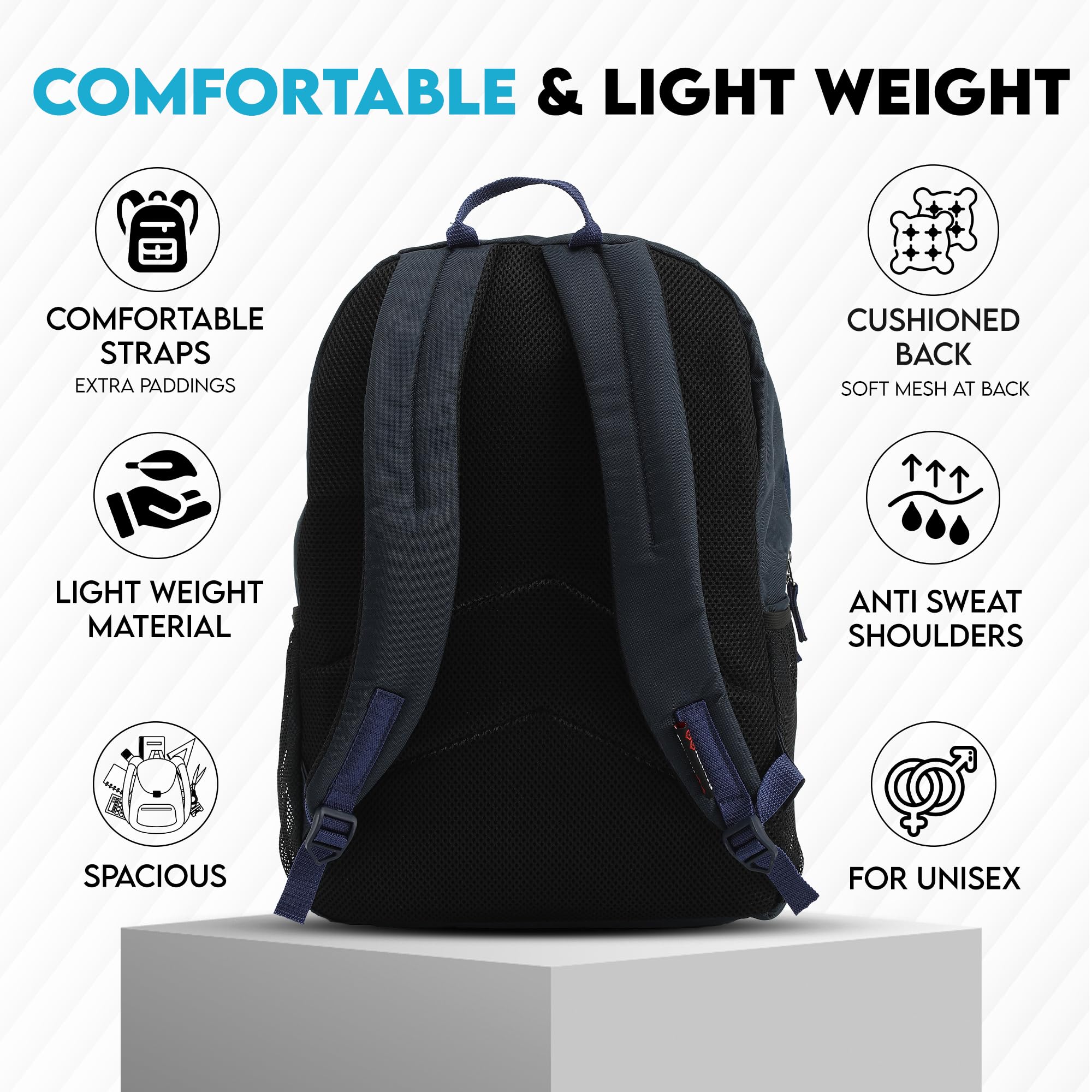 Autofy 25L Laptop Backpack for Men & Women - Office, School, Travel