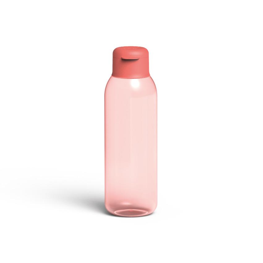 BergHOFF Leo To Go 10 Insulated Stainless Steel Water Bottle - 25oz Leak Proof Thermos with Straw Lid - BPA Free Pink Travel Mug for Gym, Hiking & Office Use