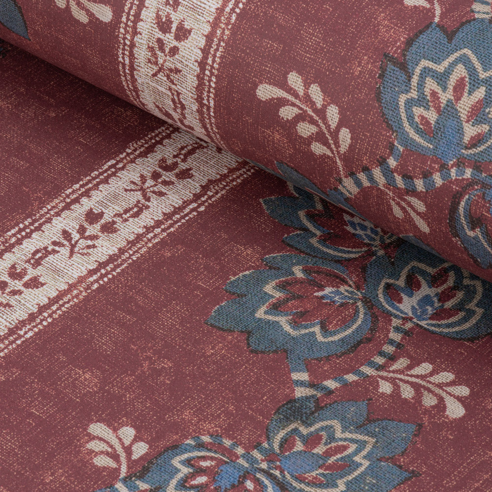 Premium Somborne Striped Wallpaper in Merlot Red - Elegant Self-Adhesive Peel and Stick Wallpaper for Bedroom, Living Room, and Home Office Decor