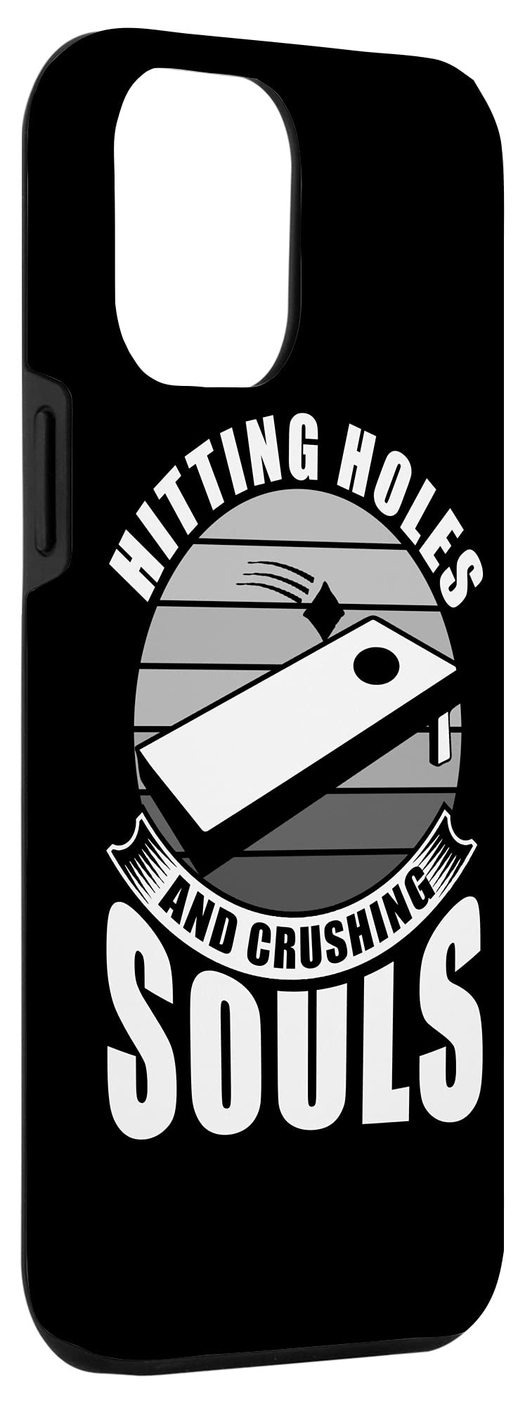 iPhone 12 Pro Max Funny Cornhole Design Phone Case - Durable Protective Cover for Men & Women - Perfect for Parties, Tailgating & Outdoor Games