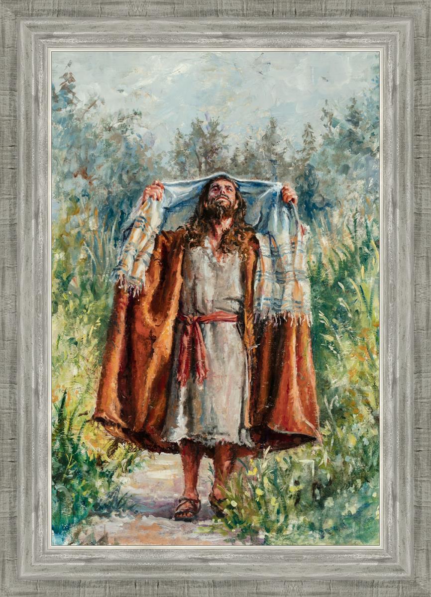 Jesus in the Wilderness - Religious Wall Art for Home & Church Decor - Inspirational Christian Gift for Prayer & Meditation Spaces