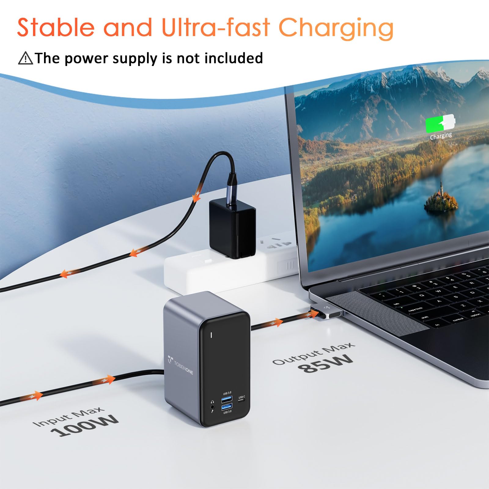 Premium USB C Docking Station Dual Monitor for MacBook Pro/Air - 15-in-1 Laptop Hub with 2x 4K HDMI, 6 USB Ports (USB-A/C), SD/Micro SD, Ethernet, 87W PD 3.0 - Perfect for Home Office & Multi-Screen Workstations