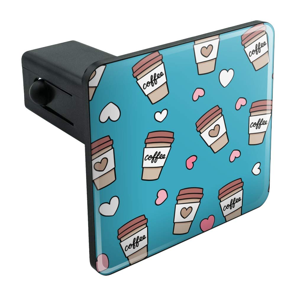 GRAPHICS & MORE Coffee Lover Design Cute Travel Mug Hitch Cover Plug Insert - Perfect for RV, Truck & Camper Enthusiasts