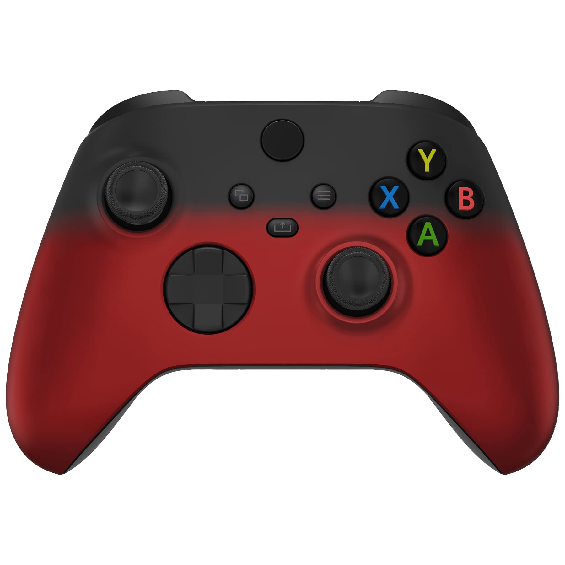 eXtremeRate Xbox Series X/S Controller Shell - Shadow Red Soft Touch Grip Cover for Gaming