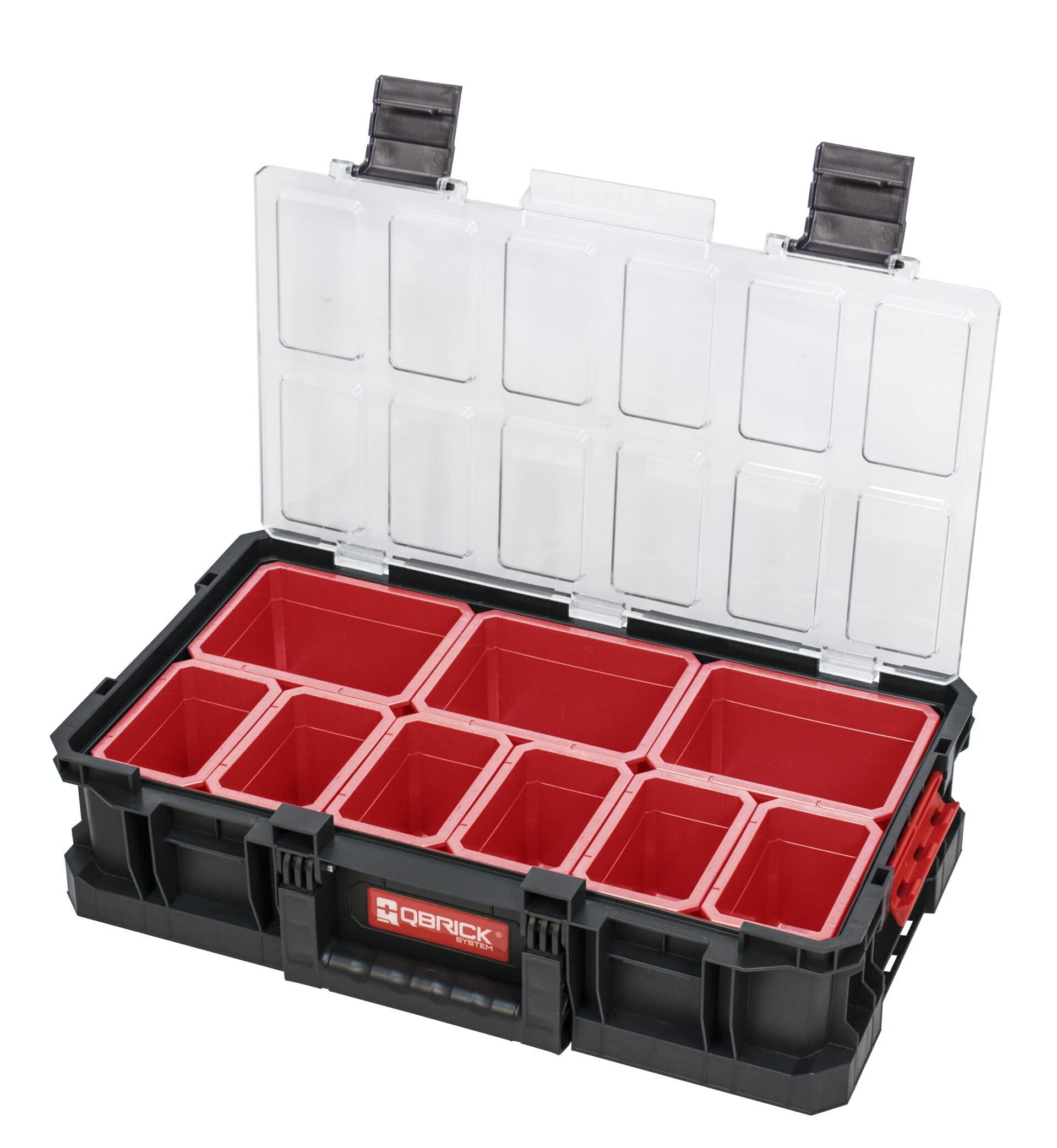 QBRICK Two Set Plus Box System on Wheels - Portable Storage Solution for Home, Office & Travel Organization