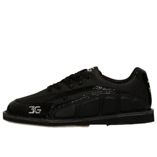 3G Men's Tour Black Right Hand Bowling Shoes - Lightweight & Comfortable for Professional & Casual Bowlers - Perfect for League Play, Tournaments & Practice Sessions
