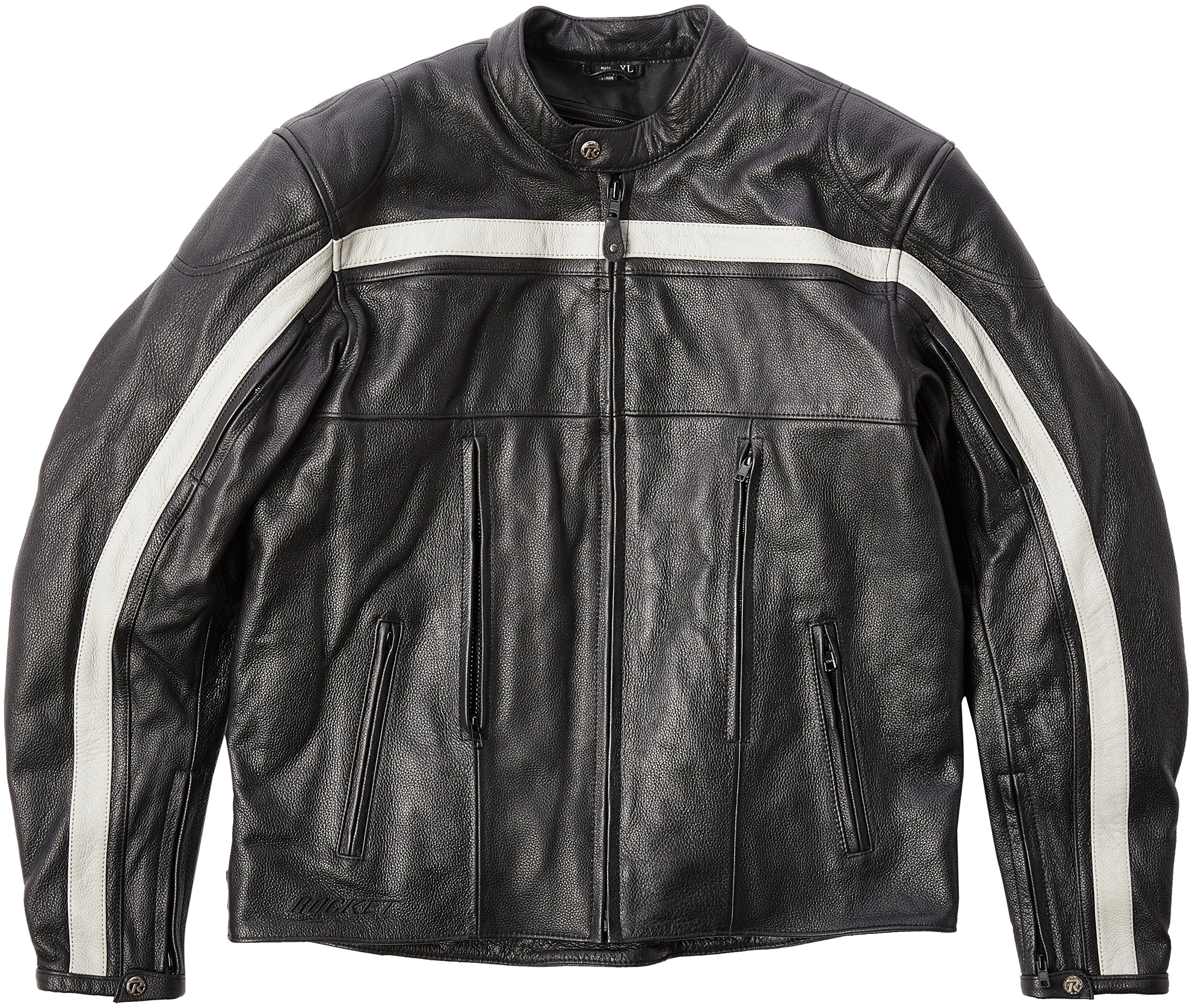 Joe Rocket Old School Men's Leather Motorcycle Jacket - Vintage Biker Style Jacket for Harley Davidson & Cruiser Riders - Perfect for Motorcycle Touring & Urban Riding