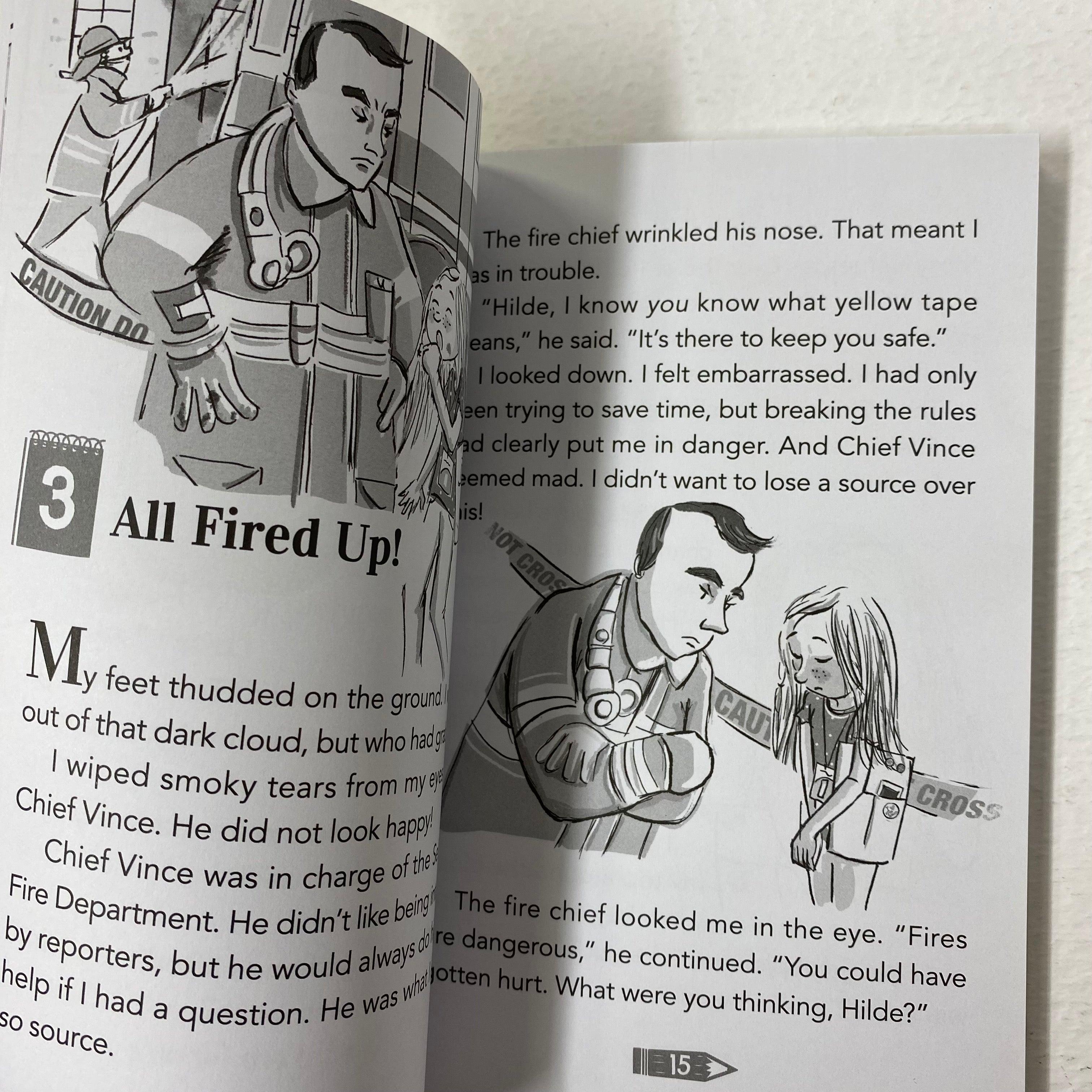 Hilde Cracks the Case #03: Fire! Fire! - Kids Mystery Book for Early Readers - Perfect for Bedtime Stories & Classroom Reading