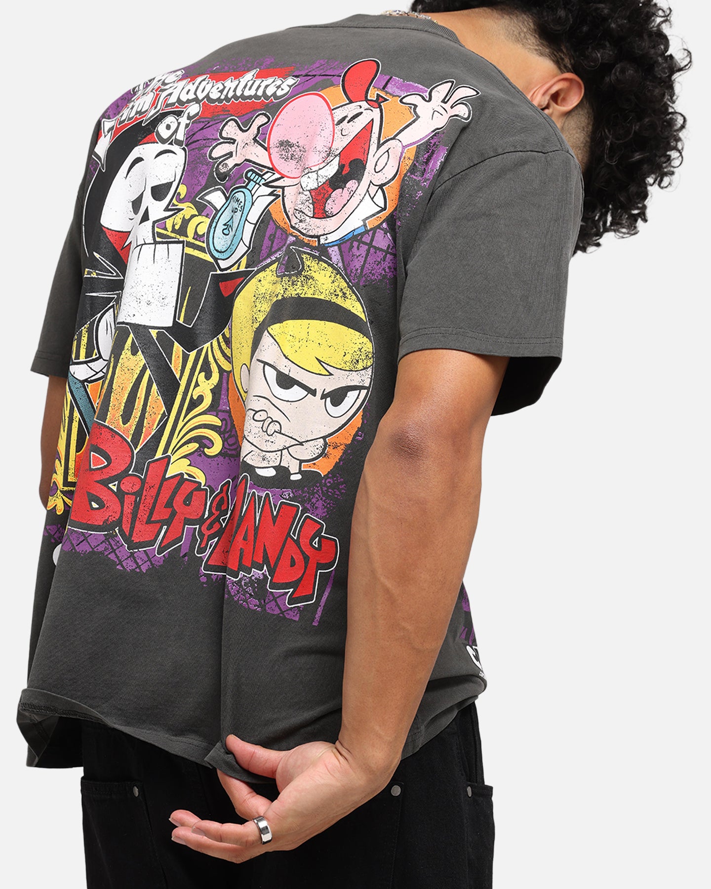 Cartoon Network Grim Adventures Heavy Cotton T-Shirt - Black Wash | American Thrift | Casual Wear & Cosplay for Fans