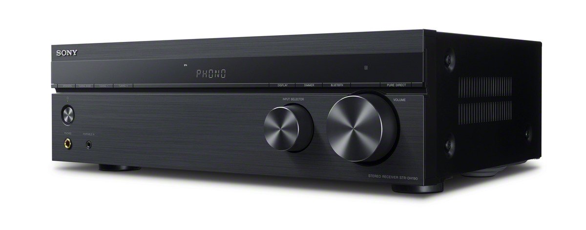 Sony STRDH190 2-Channel Stereo Receiver with Phono Inputs & Bluetooth - Polk Audio T15 100W Bookshelf Speakers (Pair) - Premium Home Theater Sound System for Movies, Music & Gaming | Dolby DTS Surround | Great Value