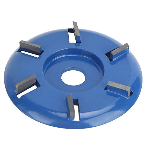 Yosoo 6-Teeth Steel Wood Cutting Disc for Angle Grinder - Durable Wood Carving & Milling Cutter for Softwood & Hardwood - Perfect for DIY Woodworking, Furniture Making, and Craft Projects