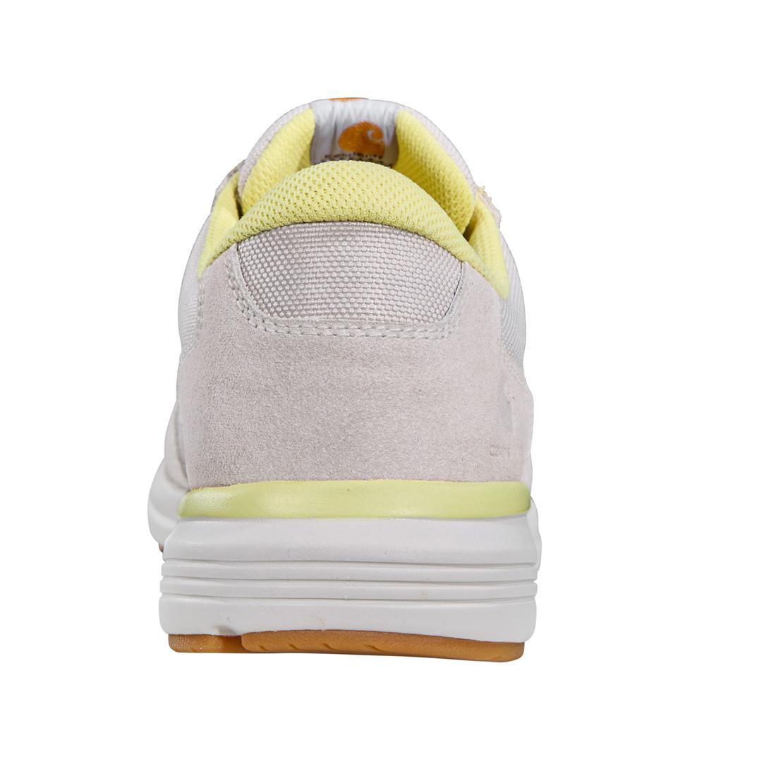 Greenfield Women's ESD Soft Toe Sneakers - White & Yellow Anti-Static Work Shoes for Electronics, Cleanrooms & Industrial Safety