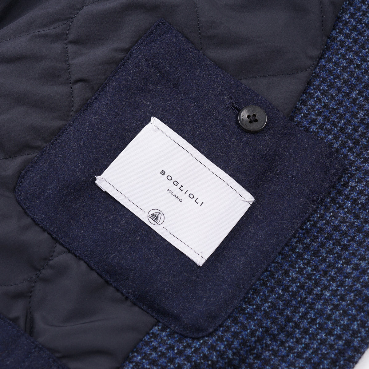Boglioli Men's Wool Blazer with Quilted Lining - Premium Slim Fit Sport Coat for Business, Office & Formal Occasions