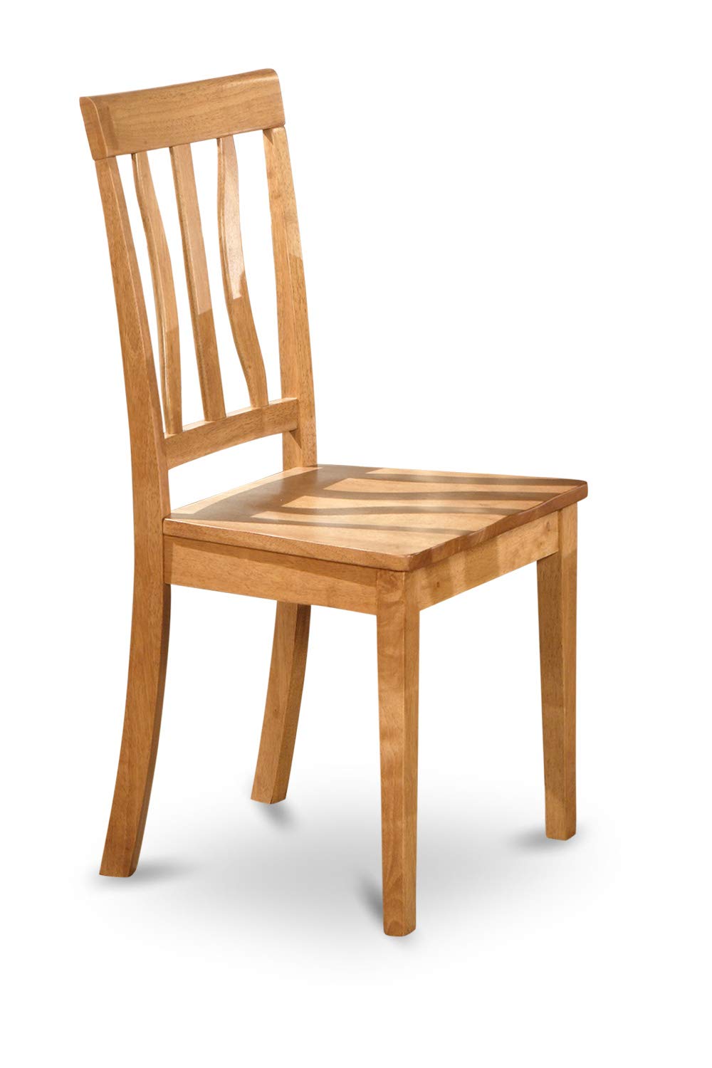 East West Furniture 6-Piece Oak Dining Set with Rectangle Table, 4 Chairs & Bench - 36x60 Inch - Perfect for Kitchen, Dining Room & Small Spaces