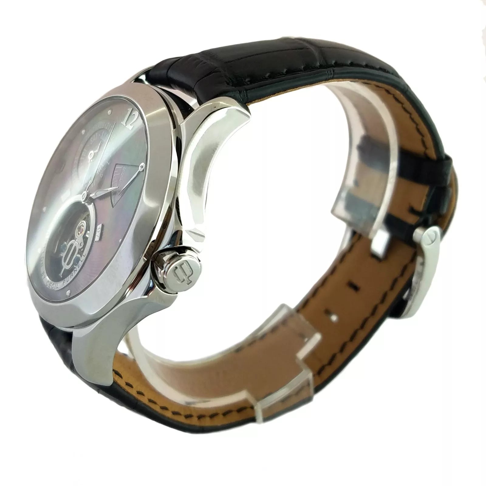 Cecil Purnell Luxury Tourbillon Watch - Stainless Steel Limited Edition Timepiece for Men | Perfect for Business Meetings, Formal Events & Watch Collectors