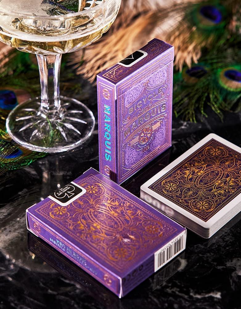 Premium Bicycle Playing Cards - Marquis Edition for Poker, Magic Tricks & Card Games | Durable & Classic Design for Casino Nights, Family Gatherings & Professional Performances