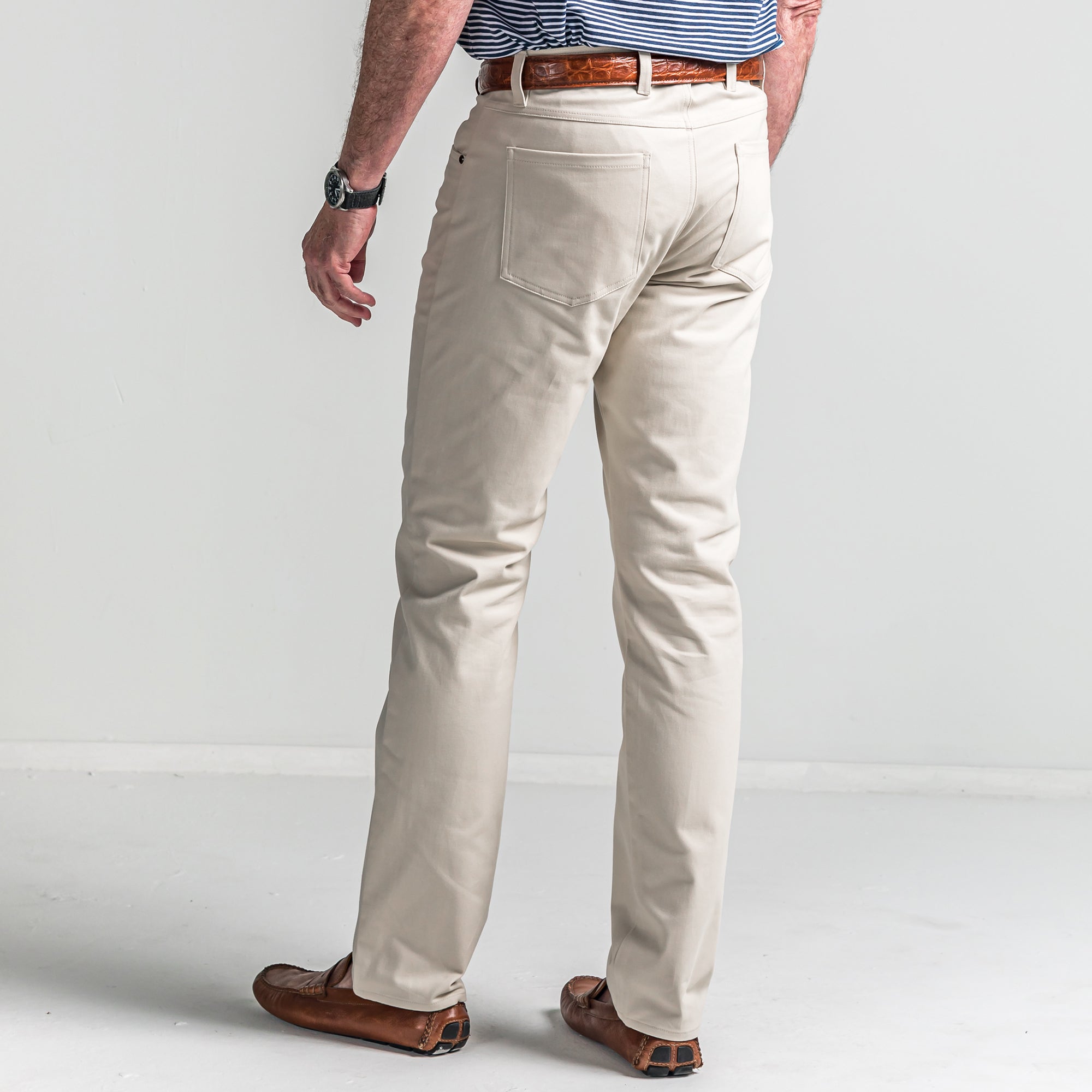 Classic Five Pocket Pants for Men - Stone Wash Denim Jeans | Comfortable & Durable Casual Wear for Everyday Use, Work, and Outdoor Activities