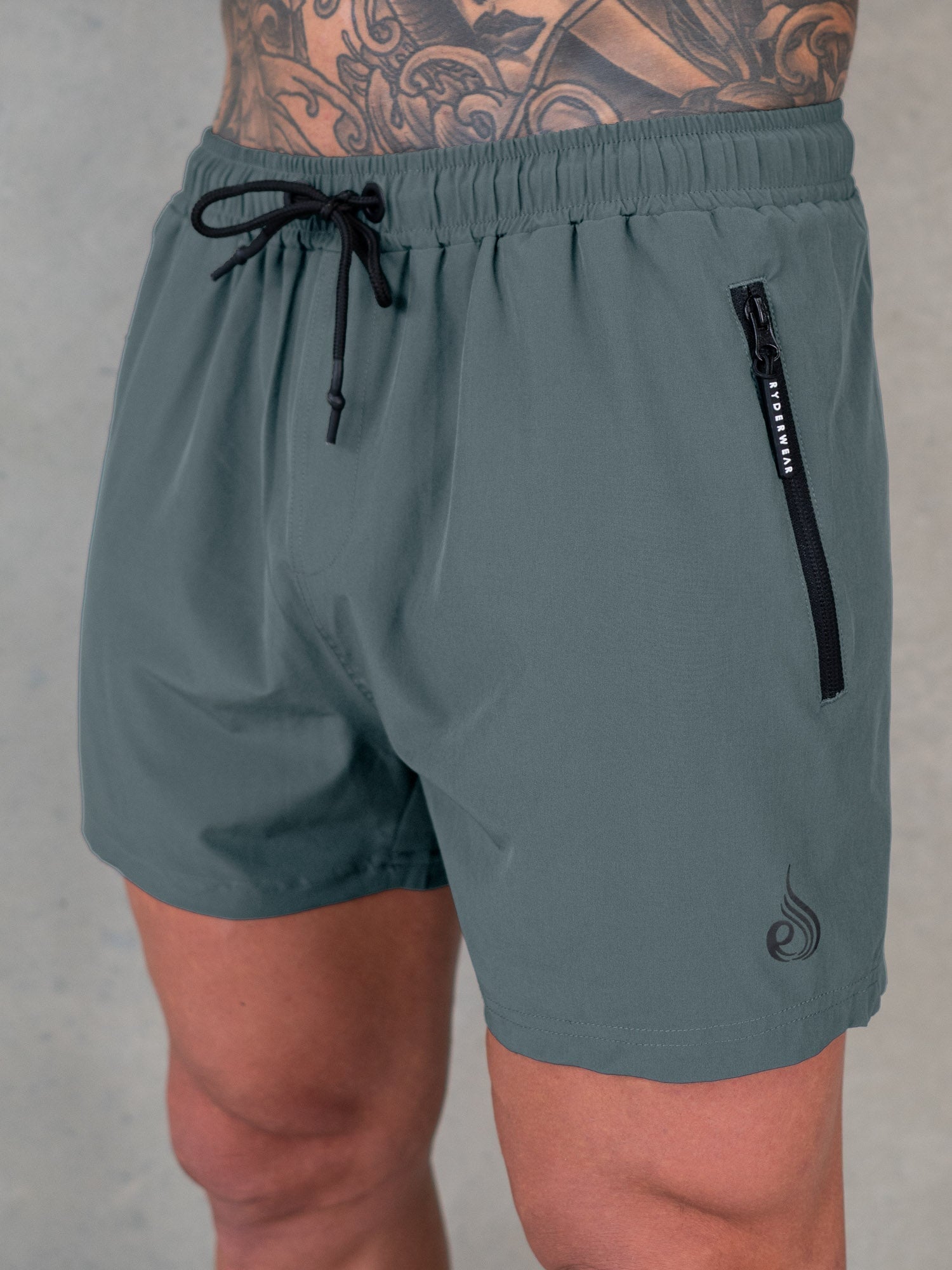 Adapt 5 Training Shorts for Men - Breathable Quick-Dry Gym Workout Shorts in Petrol Blue - Perfect for Running, Basketball & CrossFit Training