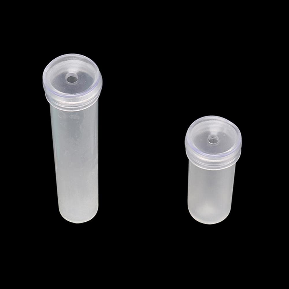 50pcs Clear Plastic Flower Nutrition Tubes with Caps - Fresh Keeping Hydroponic Containers for Floral Water Storage | Ideal for Hydroponic Gardening, Flower Arrangements, and DIY Plant Propagation (Color: Blue)
